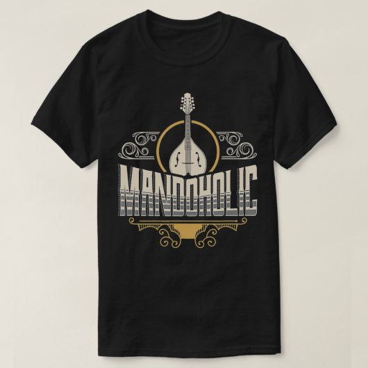 Mandoline speler Bluegrass Music Gifts T-shirt (Design voorkant)