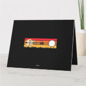 Mandoline Sunset  Bluegrass Muziek Retro Grap Kaart (Achterkant)