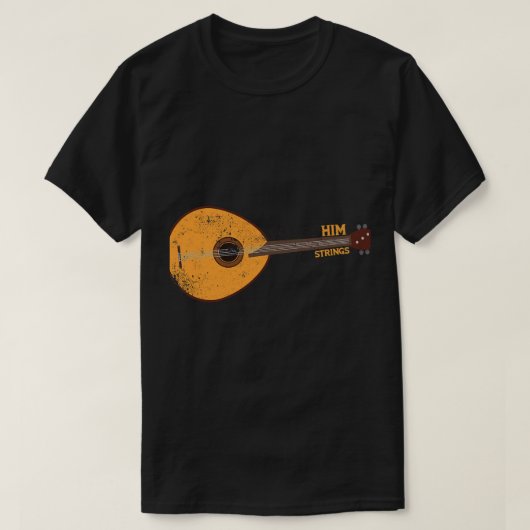 Mandolineliefhebber prijst hem met de strijkers PS T-shirt (Design voorkant)