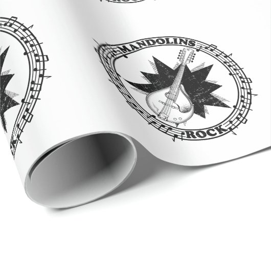 Mandolins Rock Bluegass Cadeaupapier (Rol Hoek)