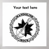Mandolins Rock folk Poster (Voorkant)