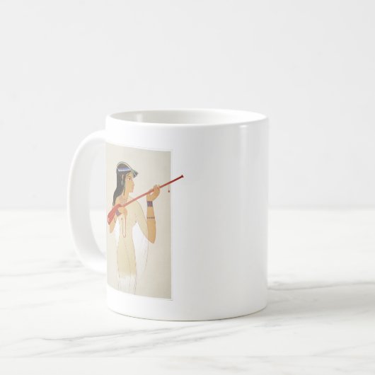 Mandore player - Ancient Egypt Koffiemok (Voorkant links)