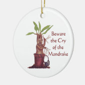 Mandrake Baby kerstversiering Keramisch Ornament (Links)