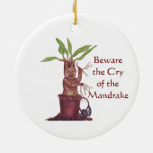 Mandrake Baby kerstversiering Keramisch Ornament (Achterkant)