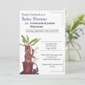Mandrake Baby shower Uitnodiging (Staand voorkant)
