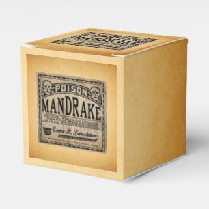 Mandrake Poison  Label Halloween Favorieten Bedankdoosjes