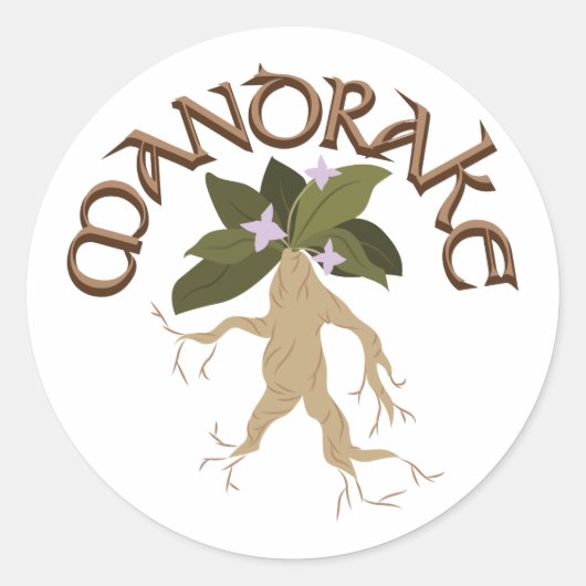 Mandrake Ronde Sticker (Voorkant)