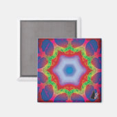 Mandril Kaleidoscoop Magneet (Voorkant / Achterkant)