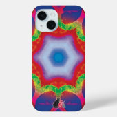Mandril Kaleidoscope iPhone Case (Achterkant)