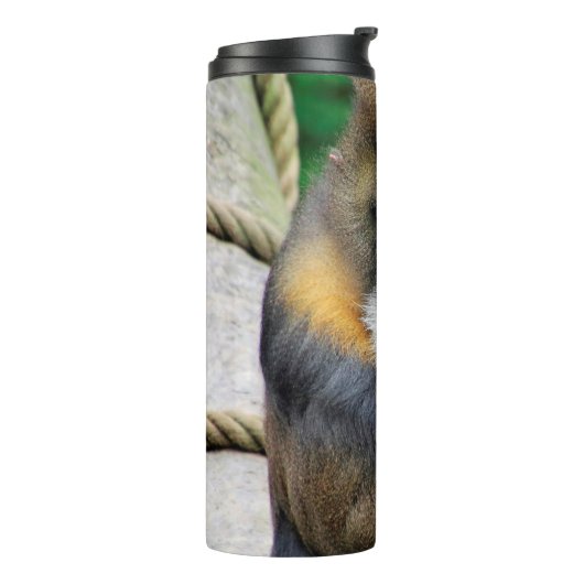 Mandrill 001 thermosbeker (Gedraaid links)