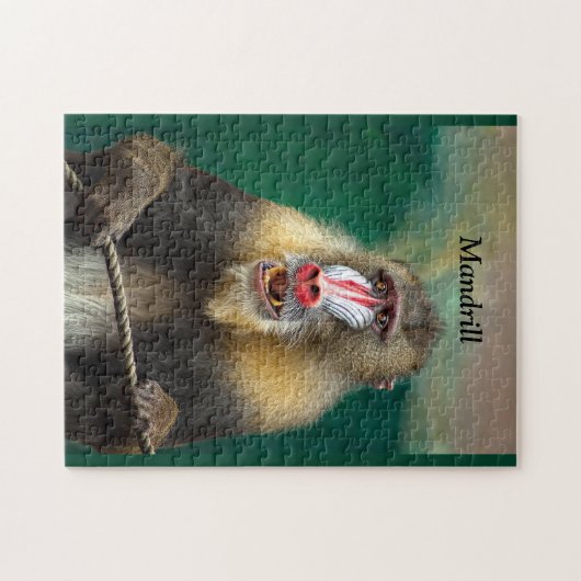 Mandrill, Afrikaanse aap Legpuzzel (Horizontaal)