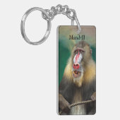 Mandrill, Afrikaanse aap Sleutelhanger (Voorkant Links)