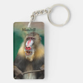 Mandrill, Afrikaanse aap Sleutelhanger (achterkant)