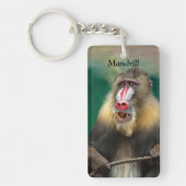 Mandrill, Afrikaanse aap Sleutelhanger (Voorkant)