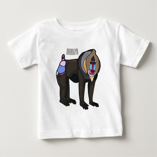 Mandrill cartoon illustratie (Voorkant)