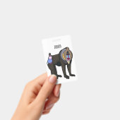 Mandrill cartoon illustratie badge (Handheld)
