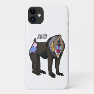 Mandrill cartoon illustratie Case-Mate iPhone case
