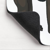 Mandrill cartoon illustratie muismat (Hoek)