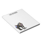 Mandrill cartoon illustratie notitieblok (Schuin)