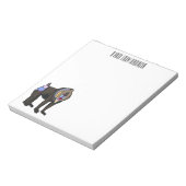 Mandrill cartoon illustratie notitieblok (Linkerzijde)