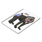 Mandrill cartoon illustratie notitieboek (Linkerzijde)