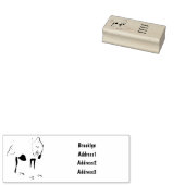 Mandrill cartoon illustratie rubberstempel (Gestempeld)