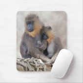 Mandrill en Jonge Mousemat Muismat (Met muis)
