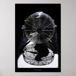 Mandrill Fan BW still Life Photography S Poster