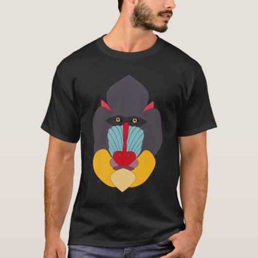 Mandrill Illustration T-shirt (Voorkant)