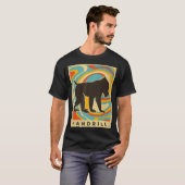 Mandrill Lover Animal Retro Style T-shirt (Voorkant volledig)