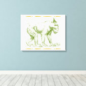 Mandrill Monkey Canvas Afdruk (Insitu (Houten vloer))