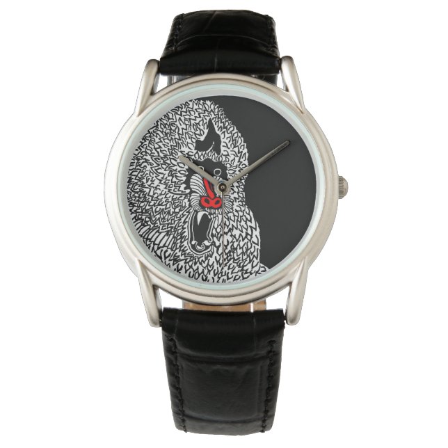 Mandrill Monkey Watch Horloge (Voorkant)