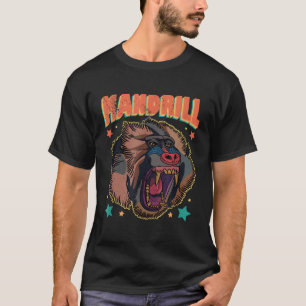 Mandrill Primaten Afrika Wildlife T-shirt