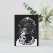 Mandrill Ventilator BW stille levensfotografie Briefkaart (Staand voorkant)