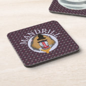 mandrillen drankjes onderzetter (Linkerzijde)