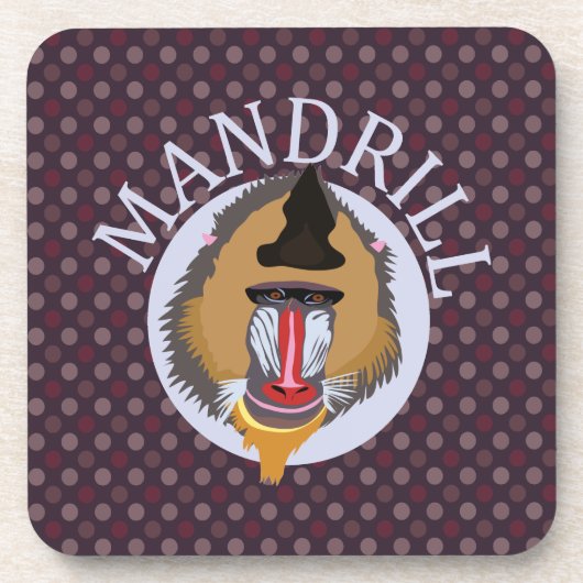 mandrillen drankjes onderzetter (Voorkant)