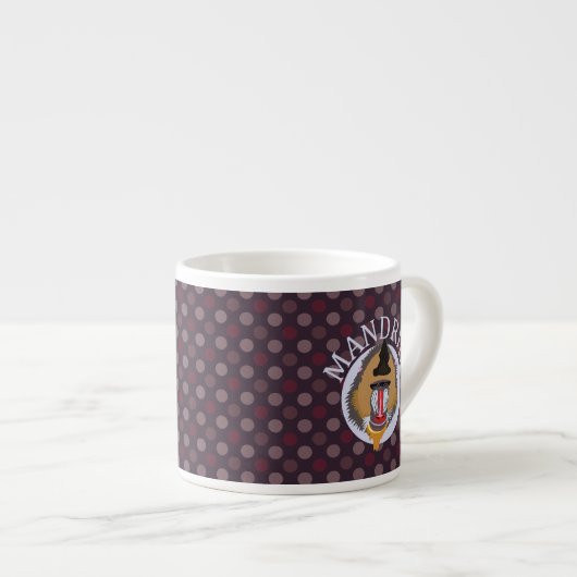 mandrillen espresso kop (Voorkant rechts)