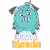 Mandu kipo sticker (Voorkant)