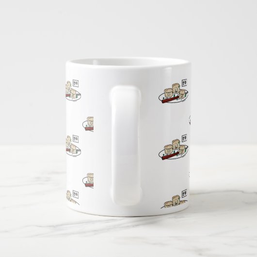 Mandu Koreaans stommerik Grote Koffiekop (Achterkant)