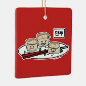 Mandu Koreaanse dumpland voor ontbijthangul Keramisch Ornament (Rechts)