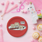 Mandu Koreaanse dumpland voor ontbijthangul Papieren Bordje (Feest)