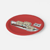 Mandu Koreaanse dumpland voor ontbijthangul Papieren Bordje (Gekanteld)