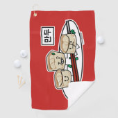 Mandu Koreaanse dumplas ontbijthangul Golfhanddoek (Insitu)