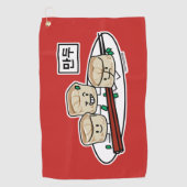 Mandu Koreaanse dumplas ontbijthangul Golfhanddoek (Voorkant)