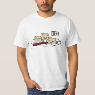 Mandu Koreaanse dumplas ontbijthangul T-shirt