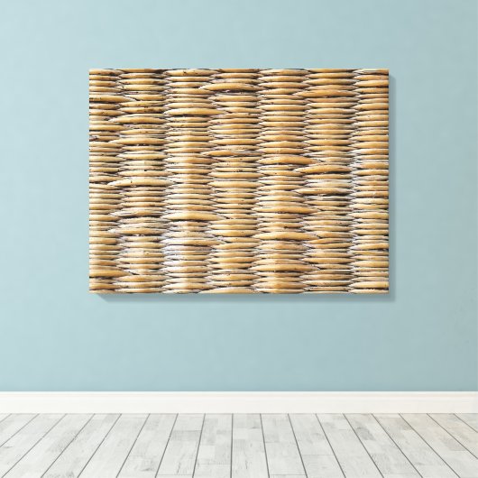 mandweefmacro canvas afdruk (Insitu (Houten vloer))