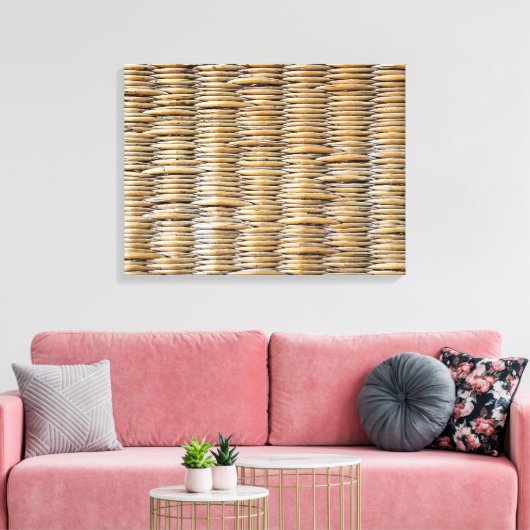 mandweefmacro canvas afdruk (Insitu (Woonkamer))