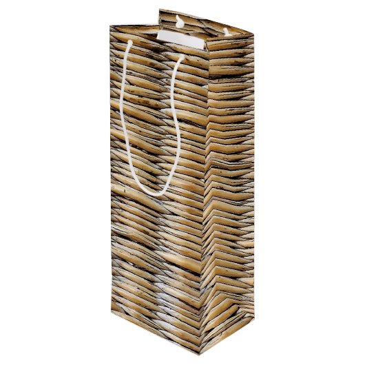 mandweefmacro wijn cadeautas (Achterkant Gekanteld)