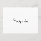 Mandy Bridal-voorstel Uitnodiging Briefkaart (Achterkant)