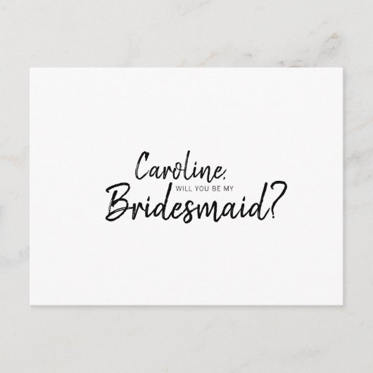 Mandy Bridal-voorstel Uitnodiging Briefkaart (Voorkant)